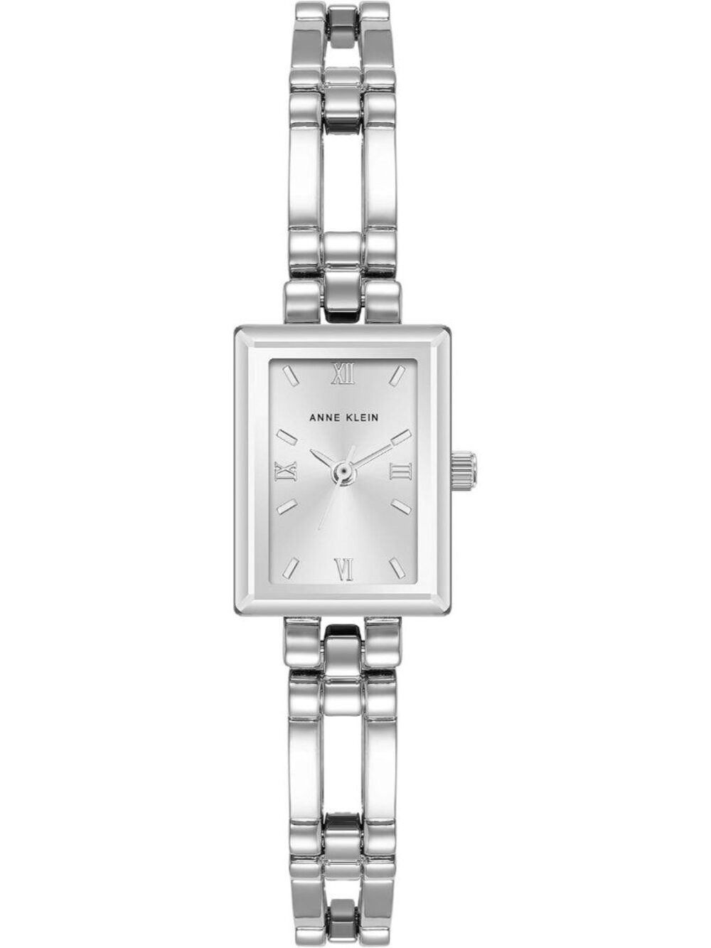 Anne Klein Women's Silver Analog Japanese Quartz Fashion Bracelet Square Watch